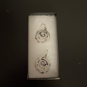 Silver earrings